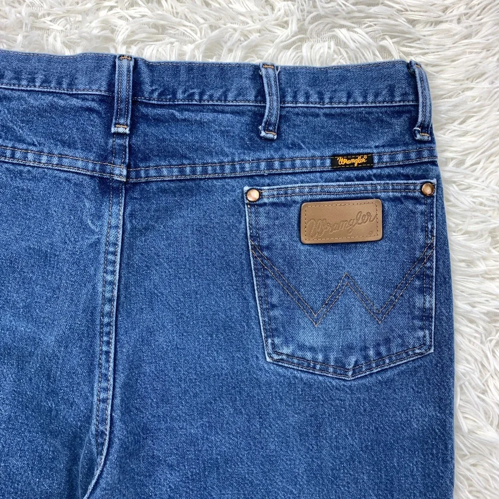 Wrangler Jeans 40x31 Blue Pants 936PWD Cowboy Slim Rigid Western Denim Tag 40x32